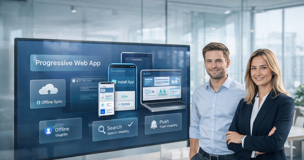 Image de couverture de l'article PWA en 2026 : pourquoi les Applications Web Progressives (PWA) sont devenues le choix par défaut pour les PME ?
